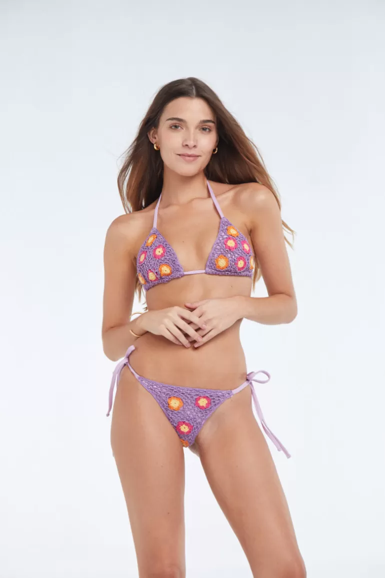Adriana Lila Blommor Virkad Botten | Juicy Couture Hot