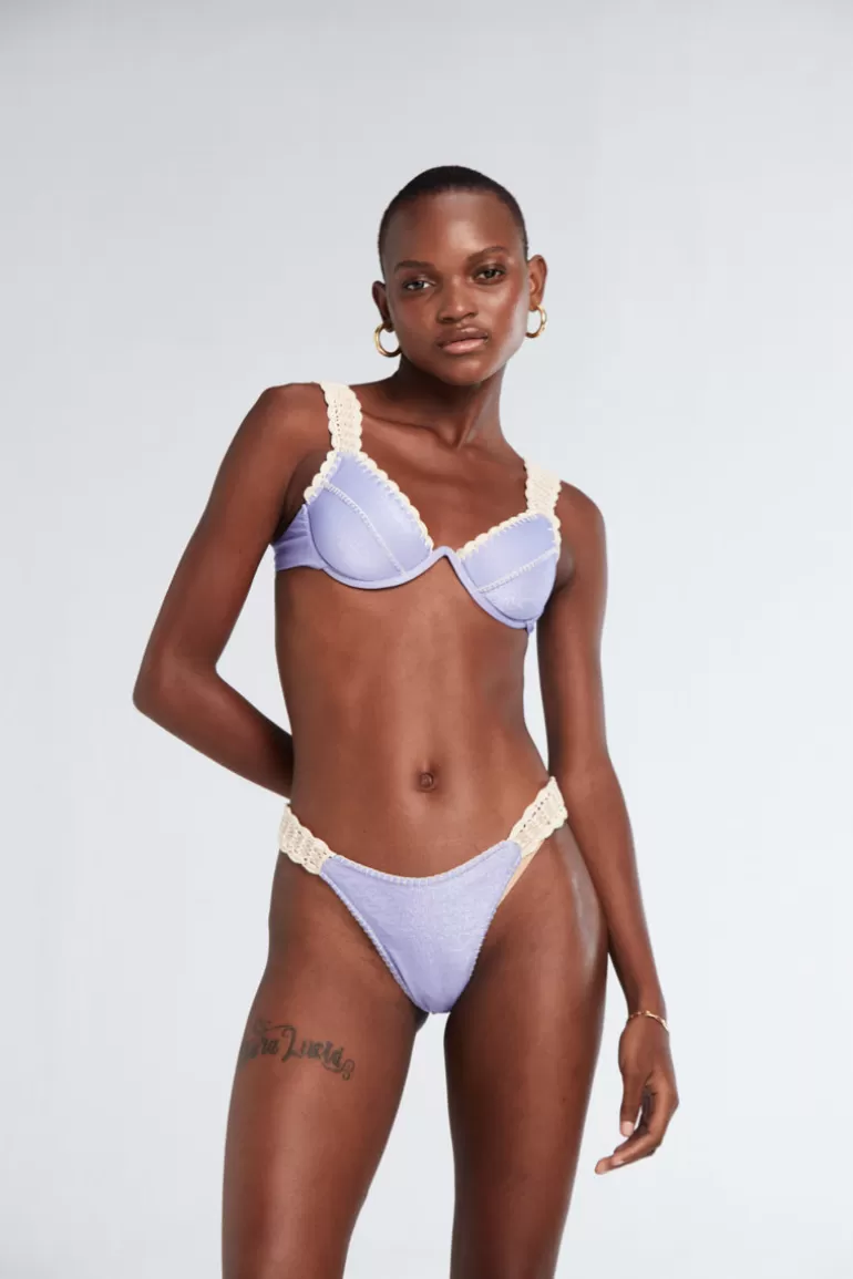 Alessia Lilac Shine Med Virkad Topp | Juicy Couture New