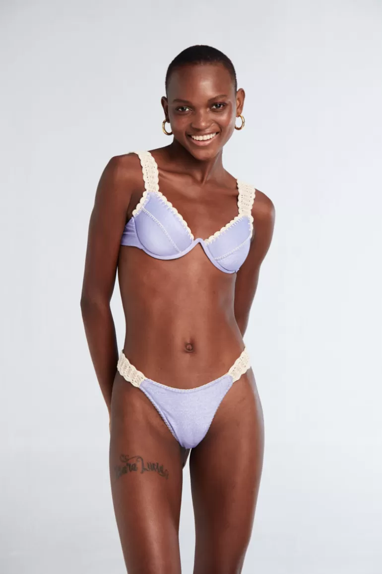 Alessia Lilac Shine Med Virkad Topp | Juicy Couture New
