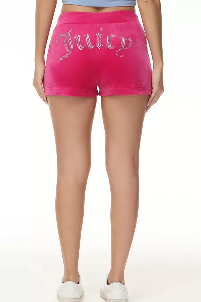 Big Bling Velour Track Shorts | Juicy Couture Flash Sale