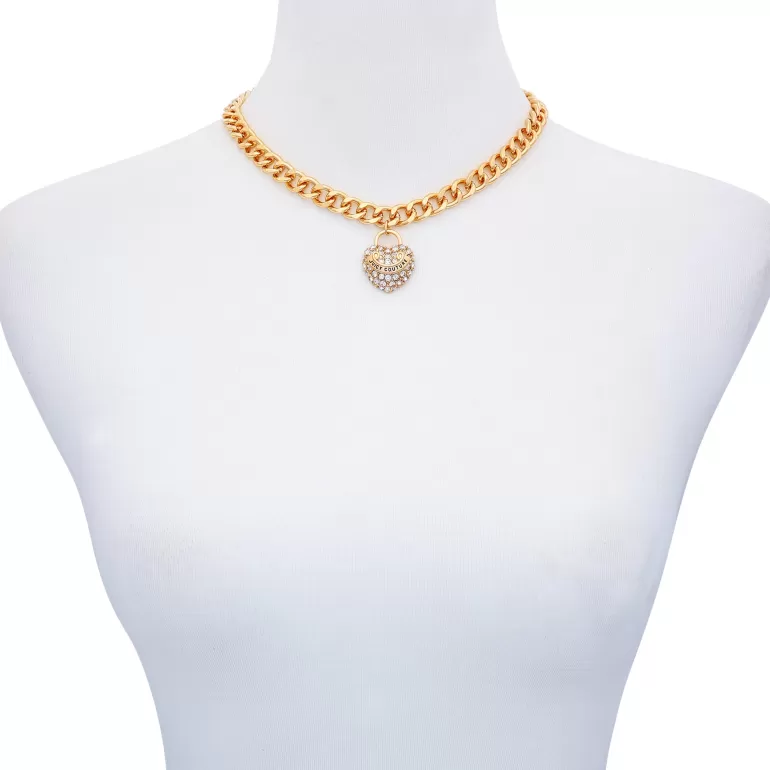 Bling Heart Charm Halsband | Juicy Couture Fashion
