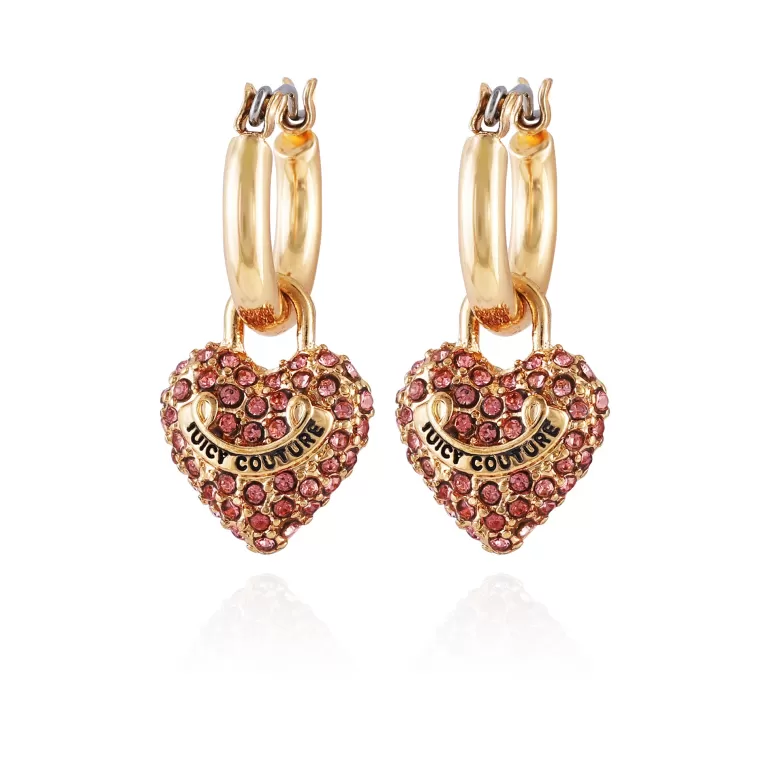 Bling Heart Hoop Örhängen | Juicy Couture Clearance