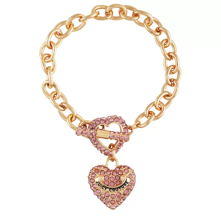 Bling Heart Pendant Charm Armband | Juicy Couture Cheap