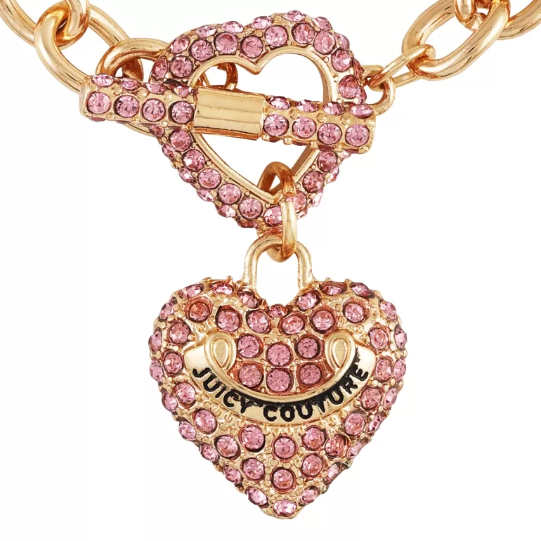 Bling Heart Pendant Charm Armband | Juicy Couture Cheap