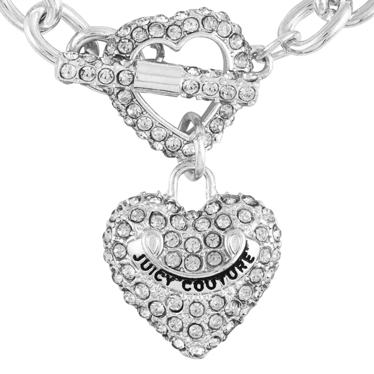 Bling Heart Pendant Charm Armband | Juicy Couture New