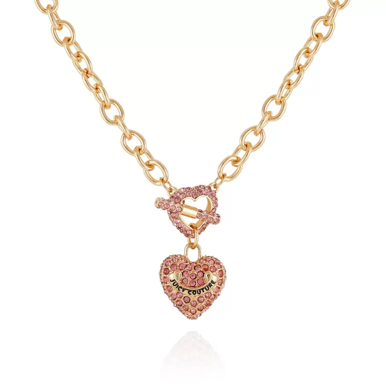 Bling Hjartat Hangande Charm Halsband | Juicy Couture New