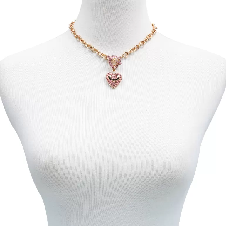 Bling Hjartat Hangande Charm Halsband | Juicy Couture New