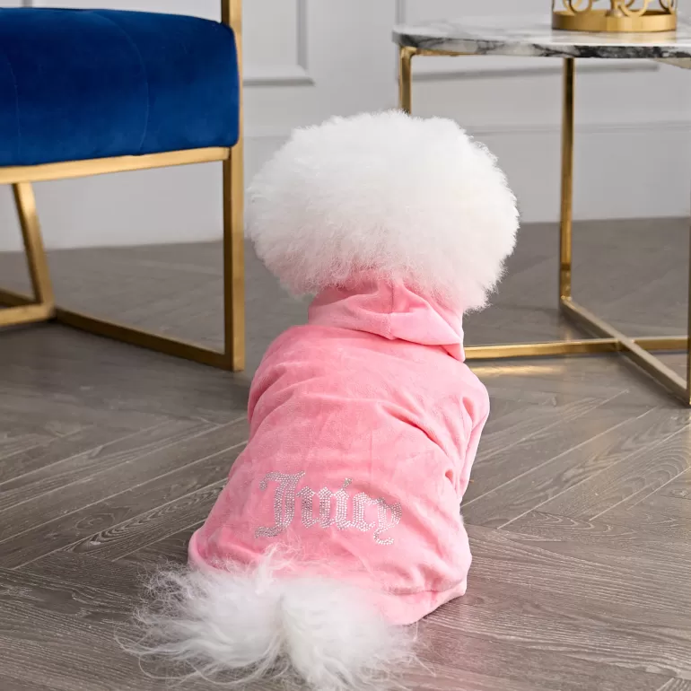 Bling Velour Pet Hoodie | Juicy Couture New