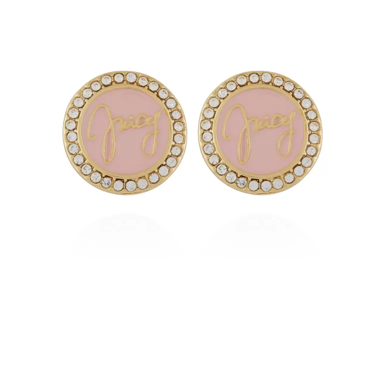 Circle Rhinestone Stud Örhängen | Juicy Couture Fashion