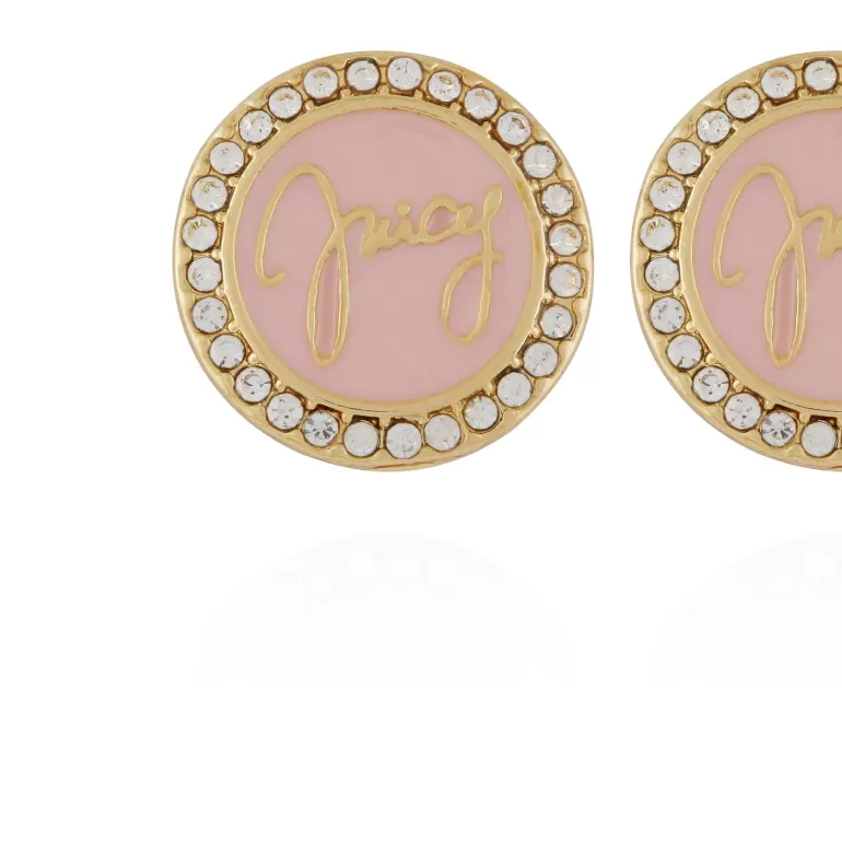 Circle Rhinestone Stud Örhängen | Juicy Couture Fashion