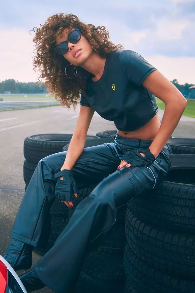 Crop Top I Konstlader | Juicy Couture Hot