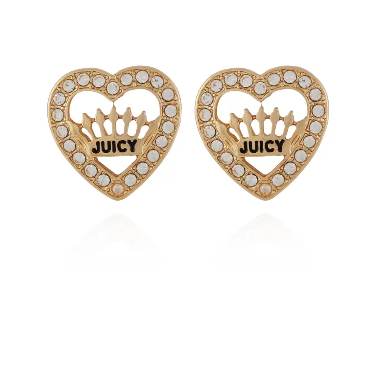 Crown Heart Stud Örhängen | Juicy Couture Store
