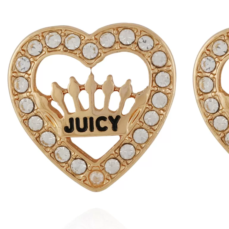 Crown Heart Stud Örhängen | Juicy Couture Store