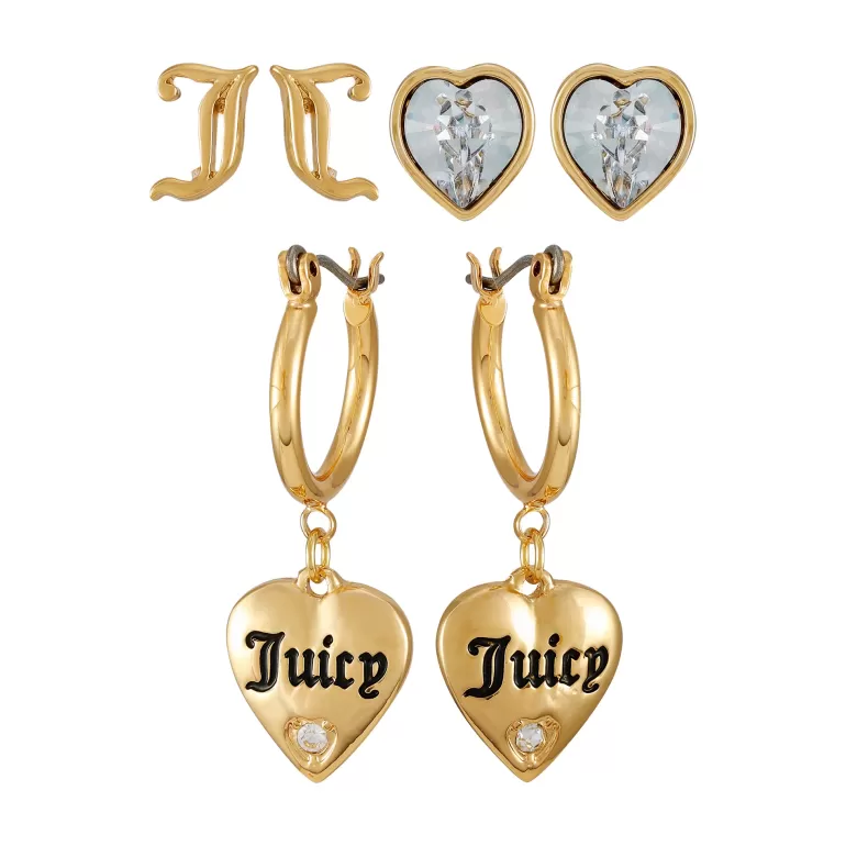 Dubbar Och Liten Hoop Trio Örhängen Set | Juicy Couture Shop