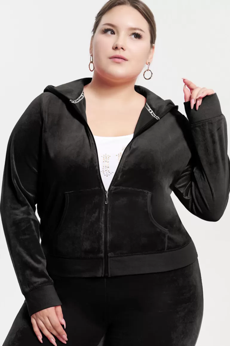 Hoodie I Klassisk Bomullsvelour I Plusstorlek | Juicy Couture Sale