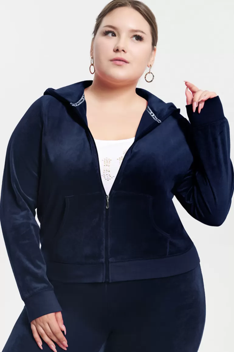 Hoodie I Klassisk Bomullsvelour I Plusstorlek | Juicy Couture Store