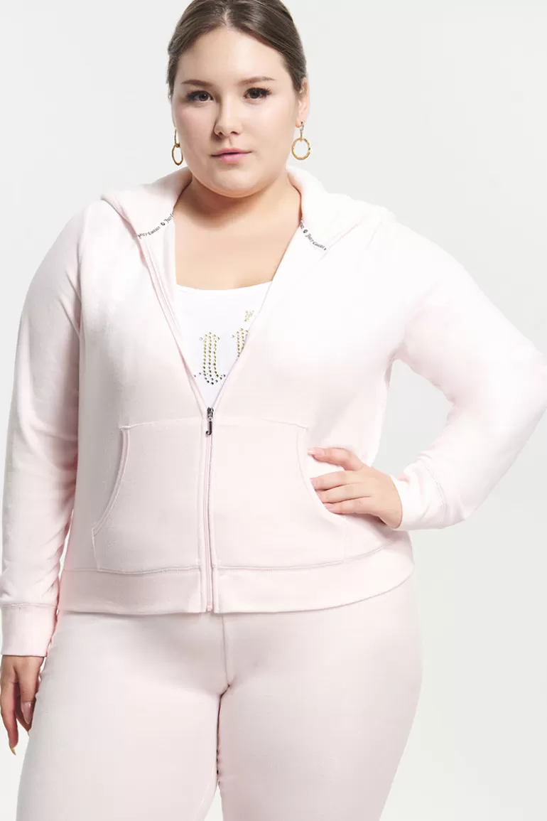 Hoodie I Klassisk Bomullsvelour I Plusstorlek | Juicy Couture Store