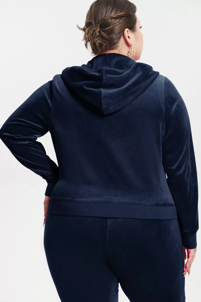Hoodie I Klassisk Bomullsvelour I Plusstorlek | Juicy Couture Shop