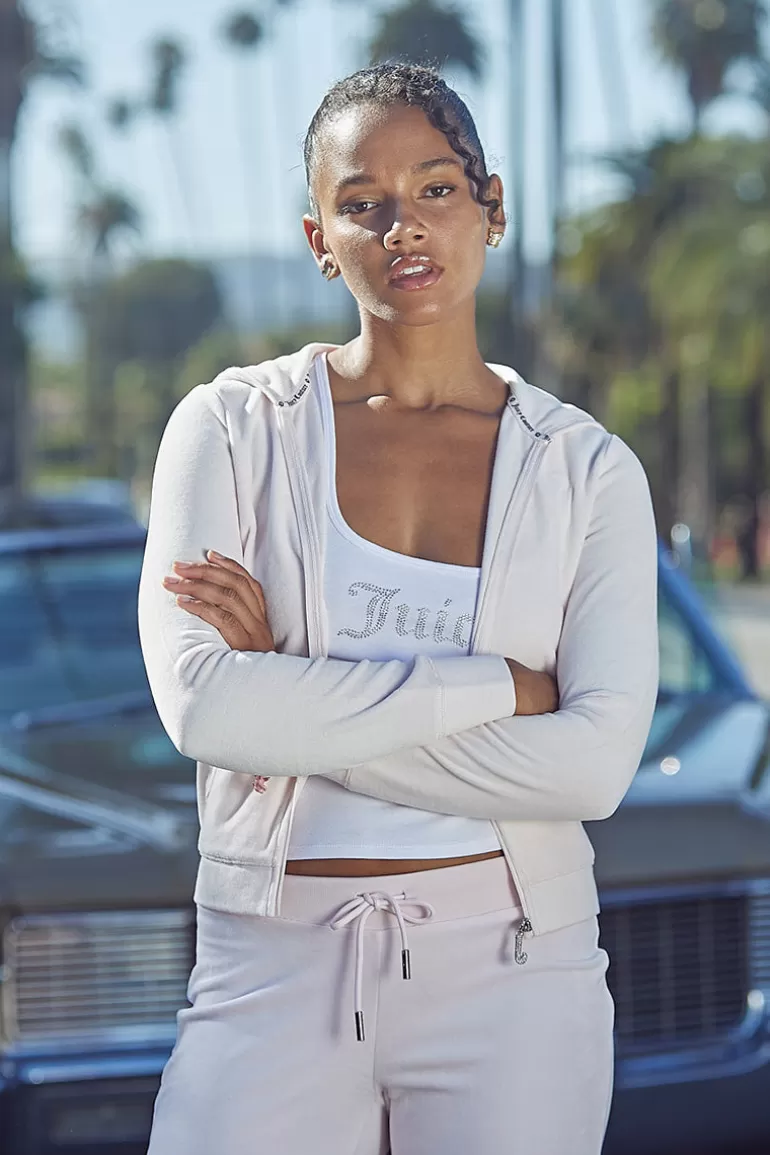 Icons Klassisk Luvtroja I Bomullsvelour | Juicy Couture Online
