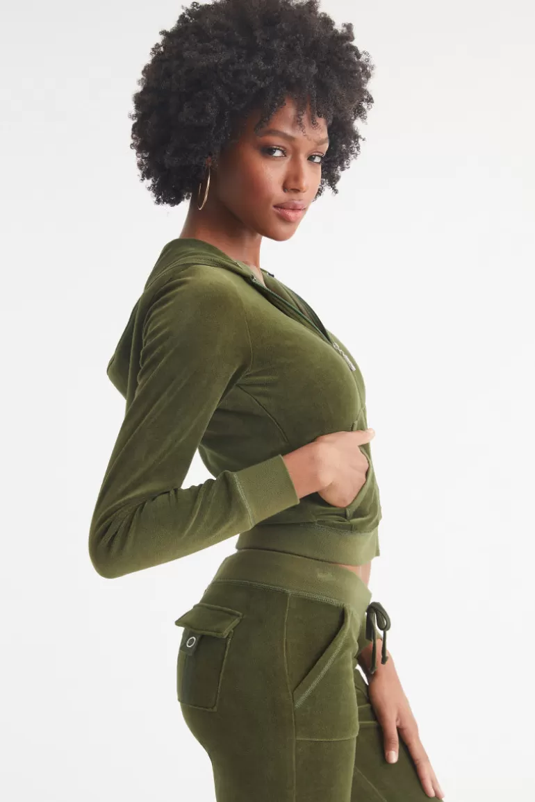 Icons Klassisk Luvtroja I Bomullsvelour | Juicy Couture Discount