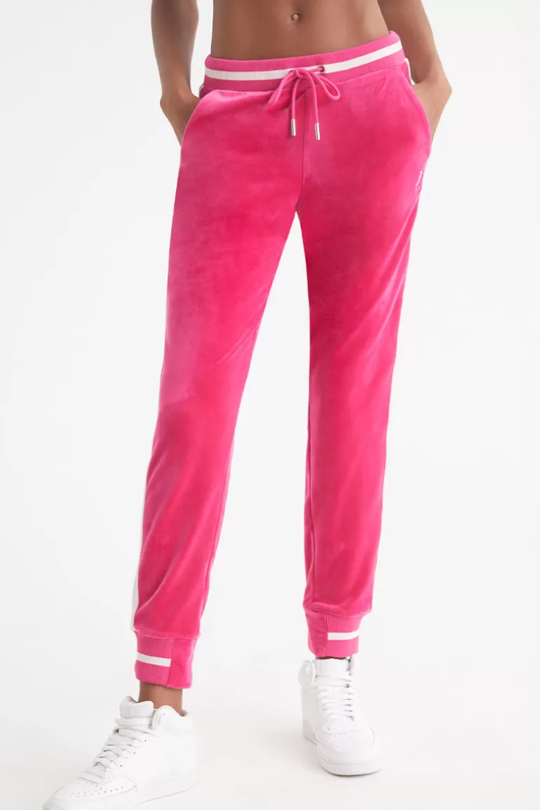 Joggers I Kontrasterande Ribb I Velour | Juicy Couture Cheap