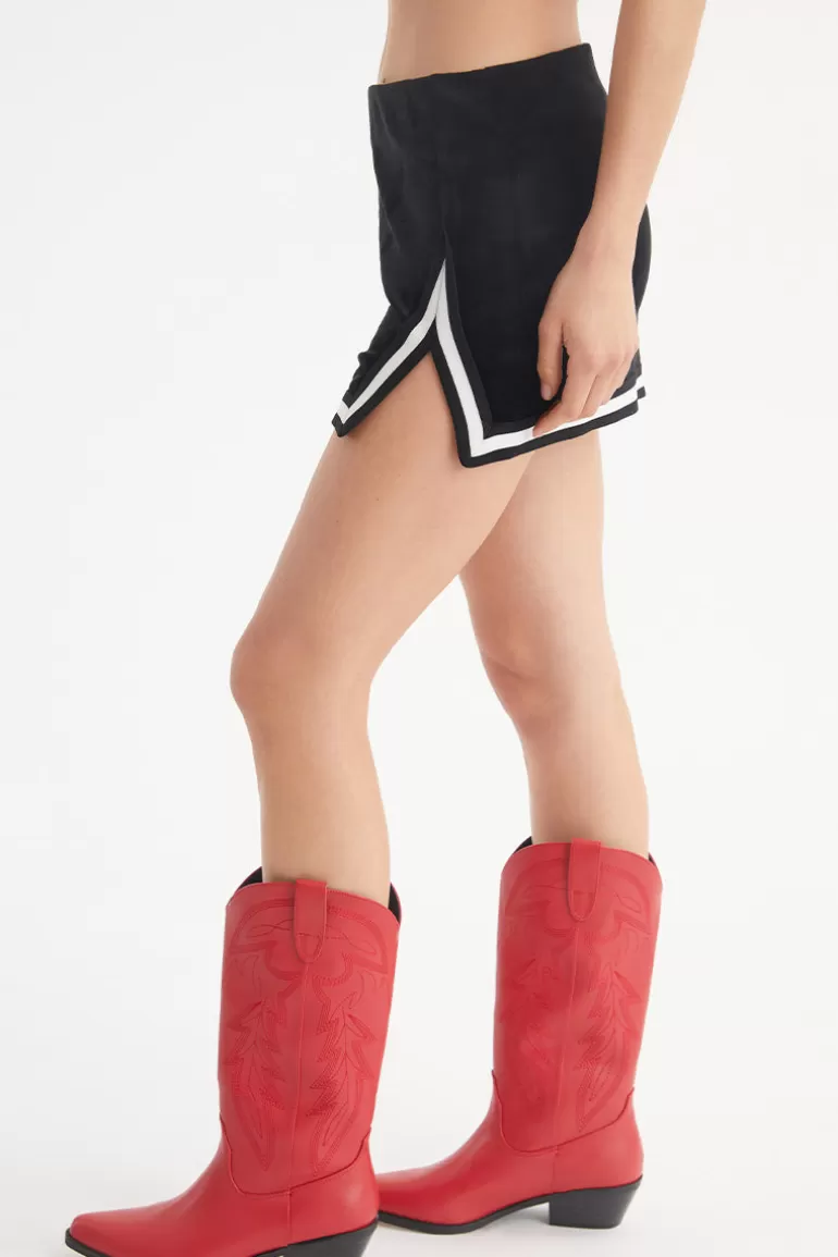Juicy Varsity Velour Mini Kjol | Juicy Couture Online