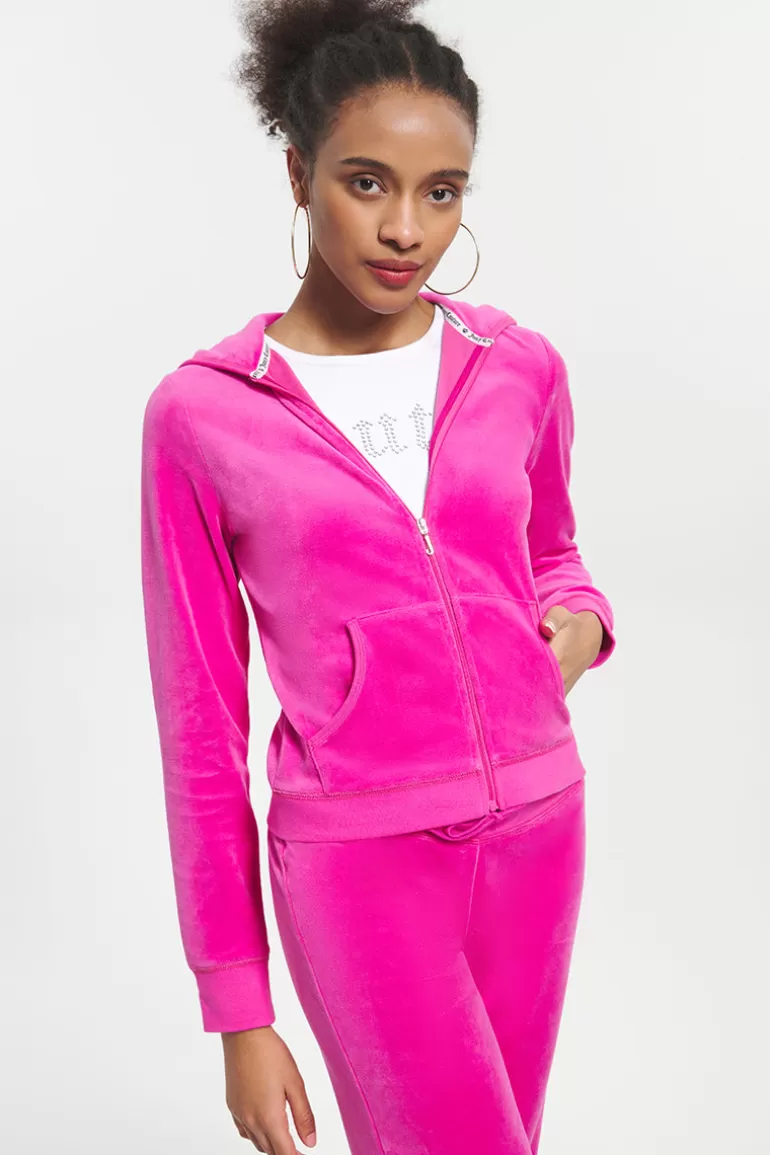 Klassisk Luvtroja I Bomullsvelour | Juicy Couture Cheap