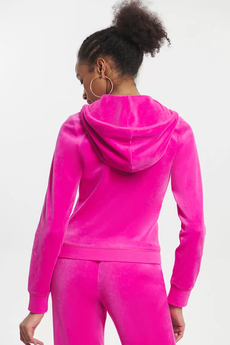 Klassisk Luvtroja I Bomullsvelour | Juicy Couture Cheap