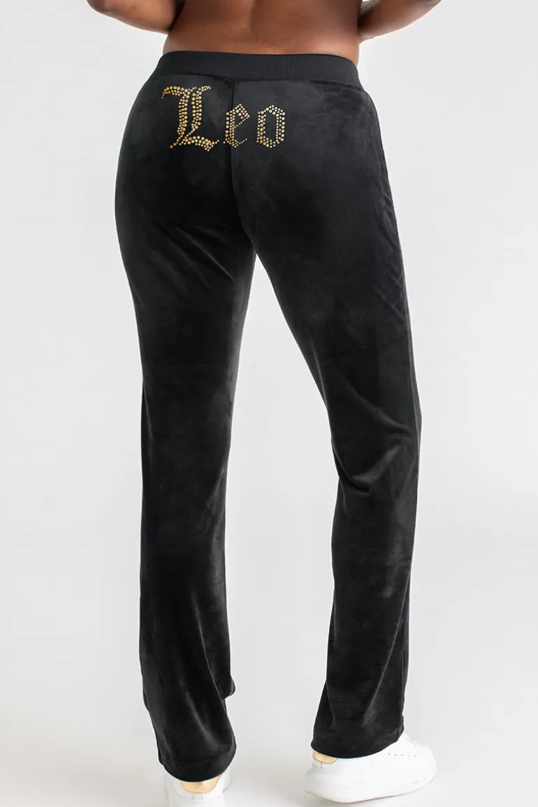 Leo Big Bling Velour Träningsbyxor | Juicy Couture Outlet