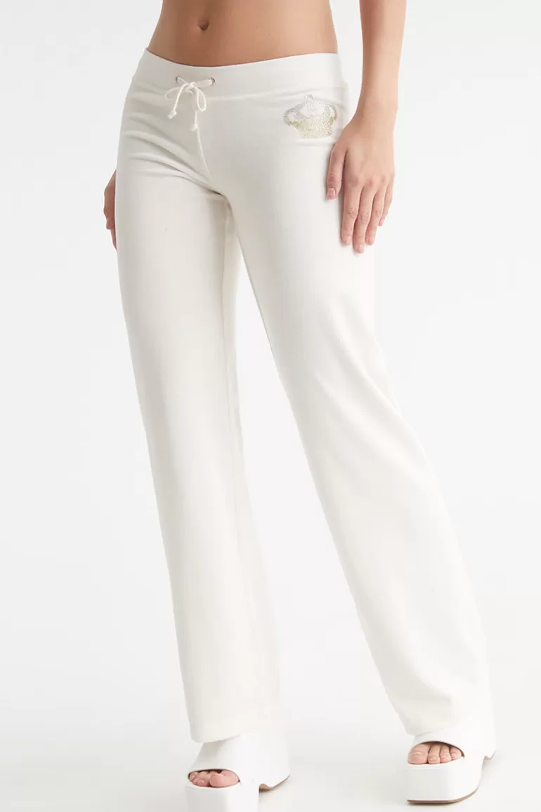 Malibu Crown Logotyp Bomullsvelour Träningsbyxor | Juicy Couture Cheap