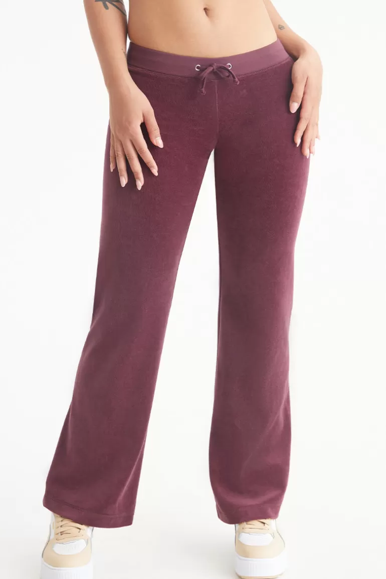 Malibu Small Bling Cotton Velour Track Pants | Juicy Couture Hot