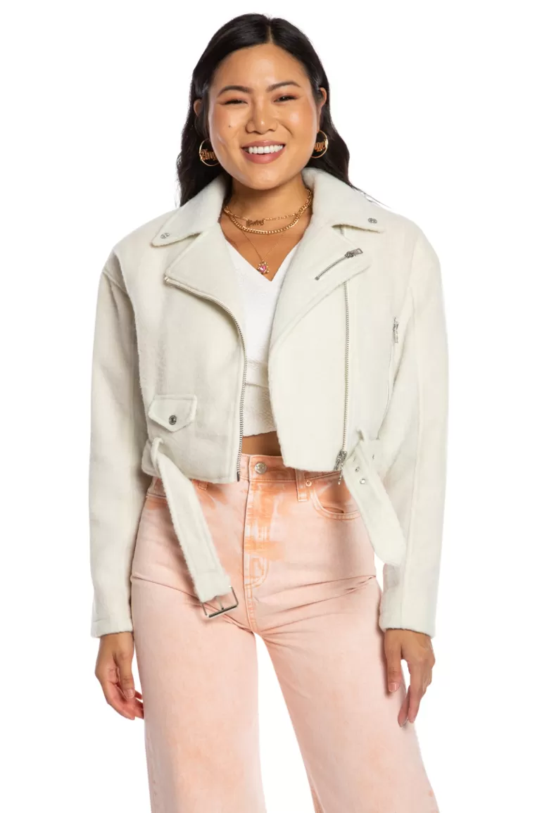 Mohair Cropped Moto Jacket | Juicy Couture Cheap