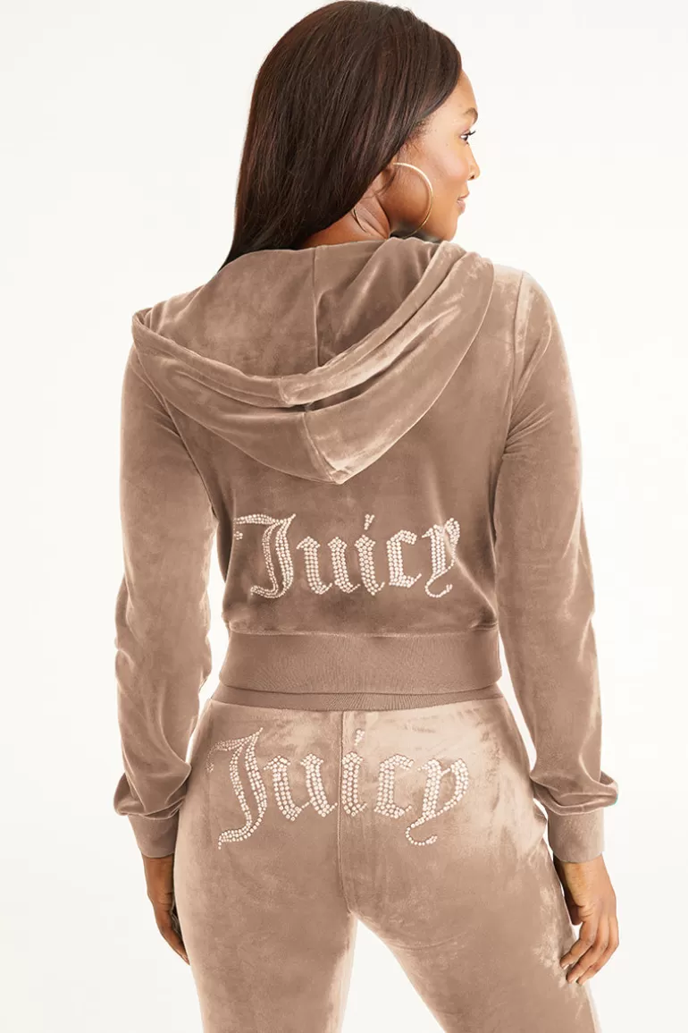 Og Big Bling Velour Hoodie | Juicy Couture Cheap