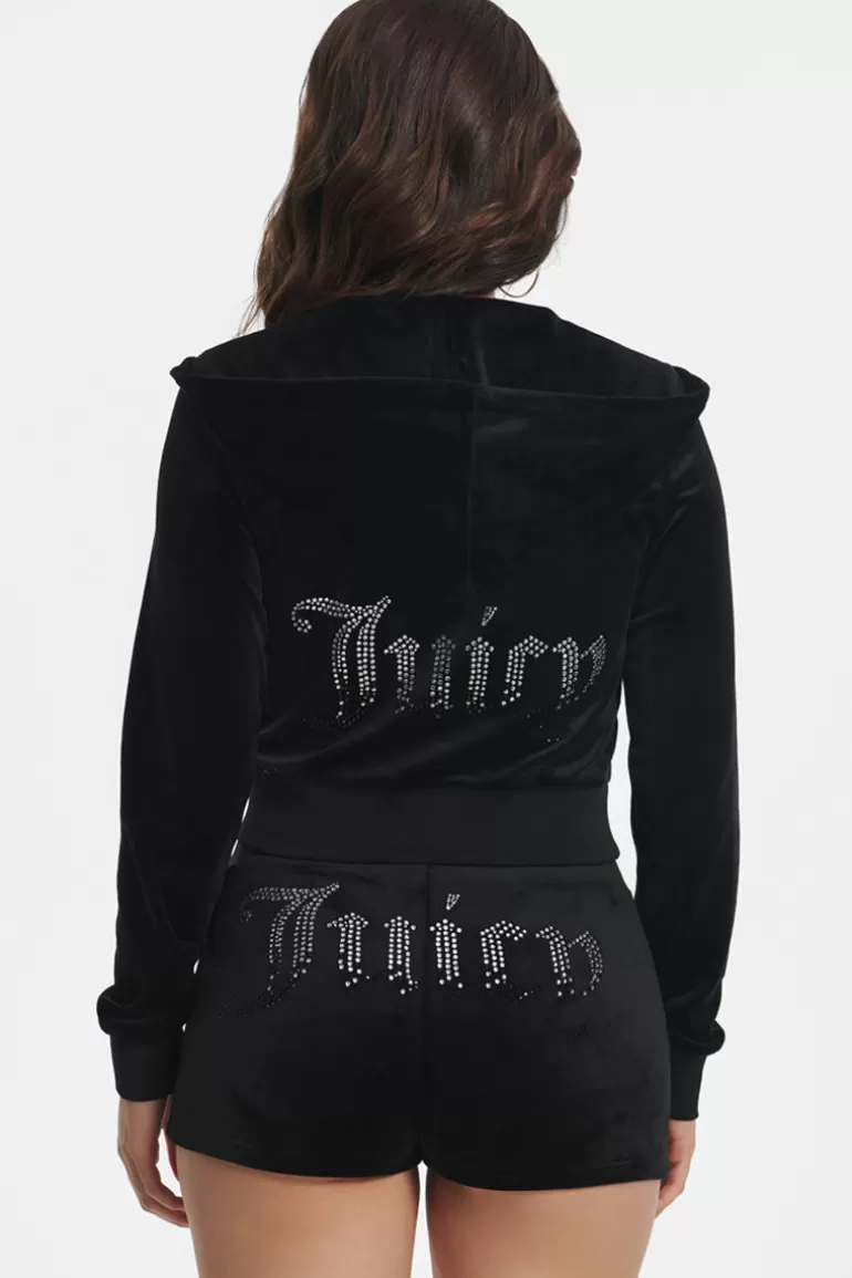 Ombre Big Bling Velour Hoodie | Juicy Couture Store