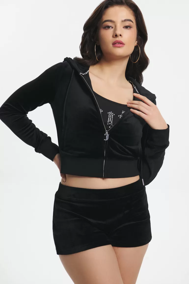 Ombre Big Bling Velour Hoodie | Juicy Couture Store