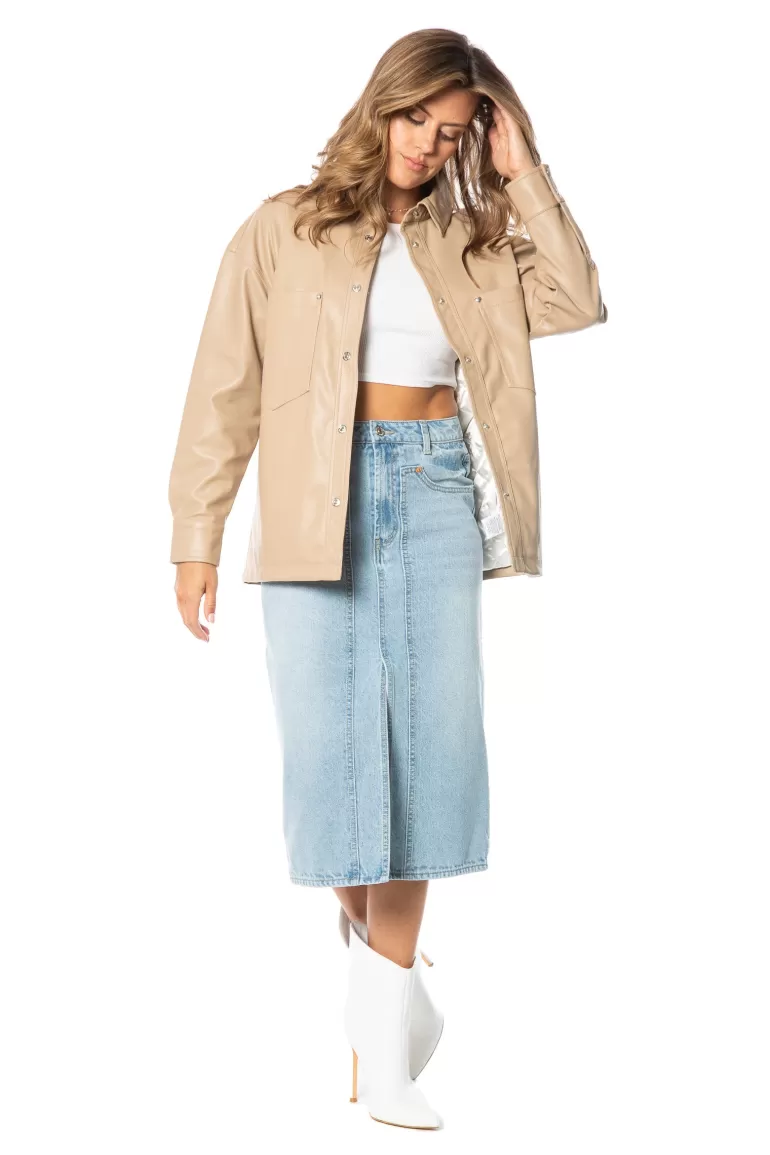 Overdimensionerad Konstladershacket | Juicy Couture New