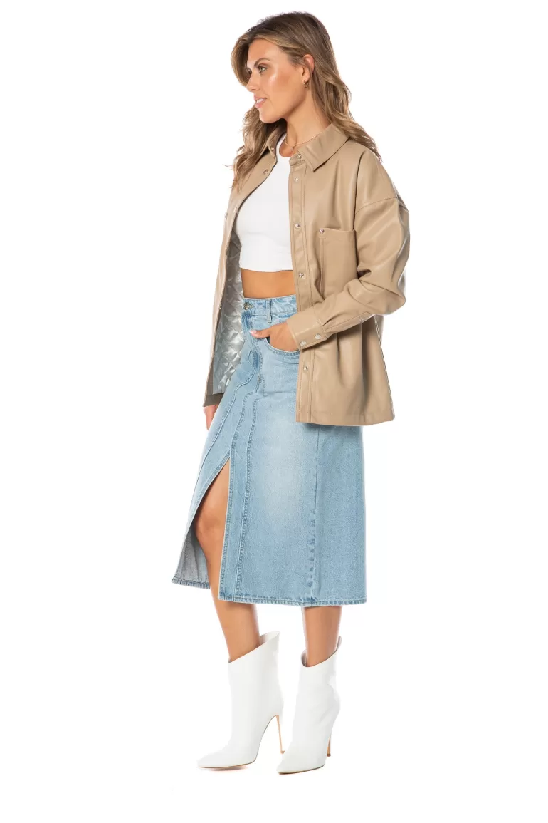 Overdimensionerad Konstladershacket | Juicy Couture New