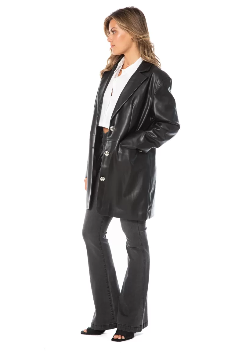 Overdimensionerad Trenchcoat I Konstlader | Juicy Couture Sale