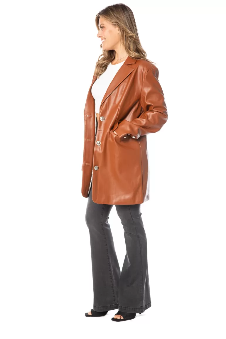 Overdimensionerad Trenchcoat I Konstlader | Juicy Couture Flash Sale