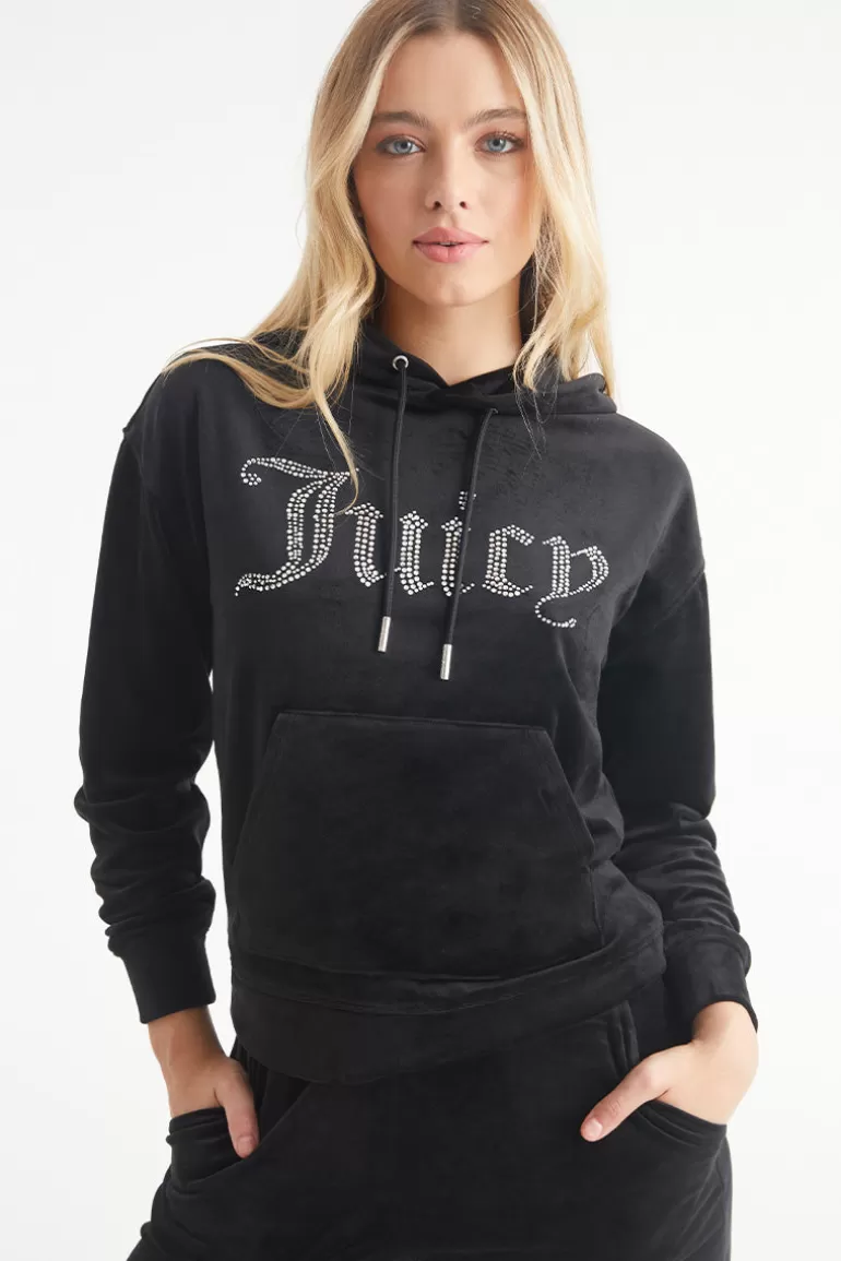 Oversized Big Bling Velour Hoodie | Juicy Couture Cheap