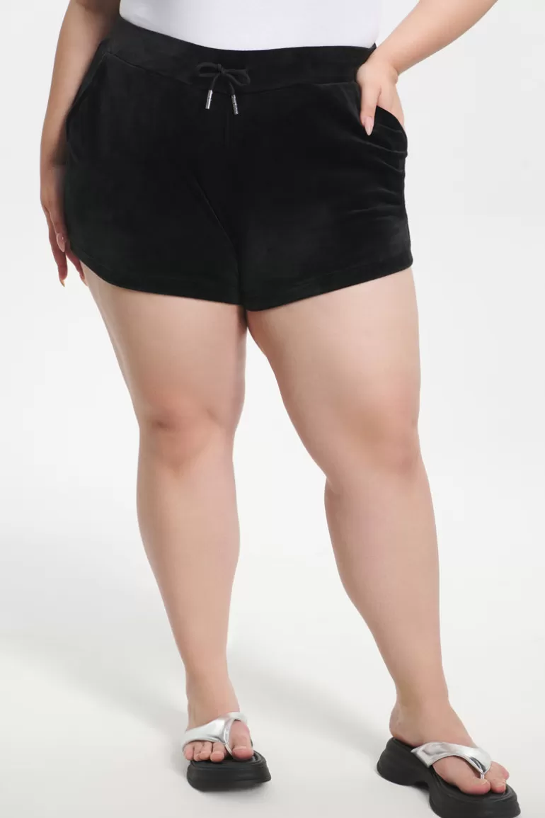 Plus-Size Big Bling Velour Shorts | Juicy Couture Hot