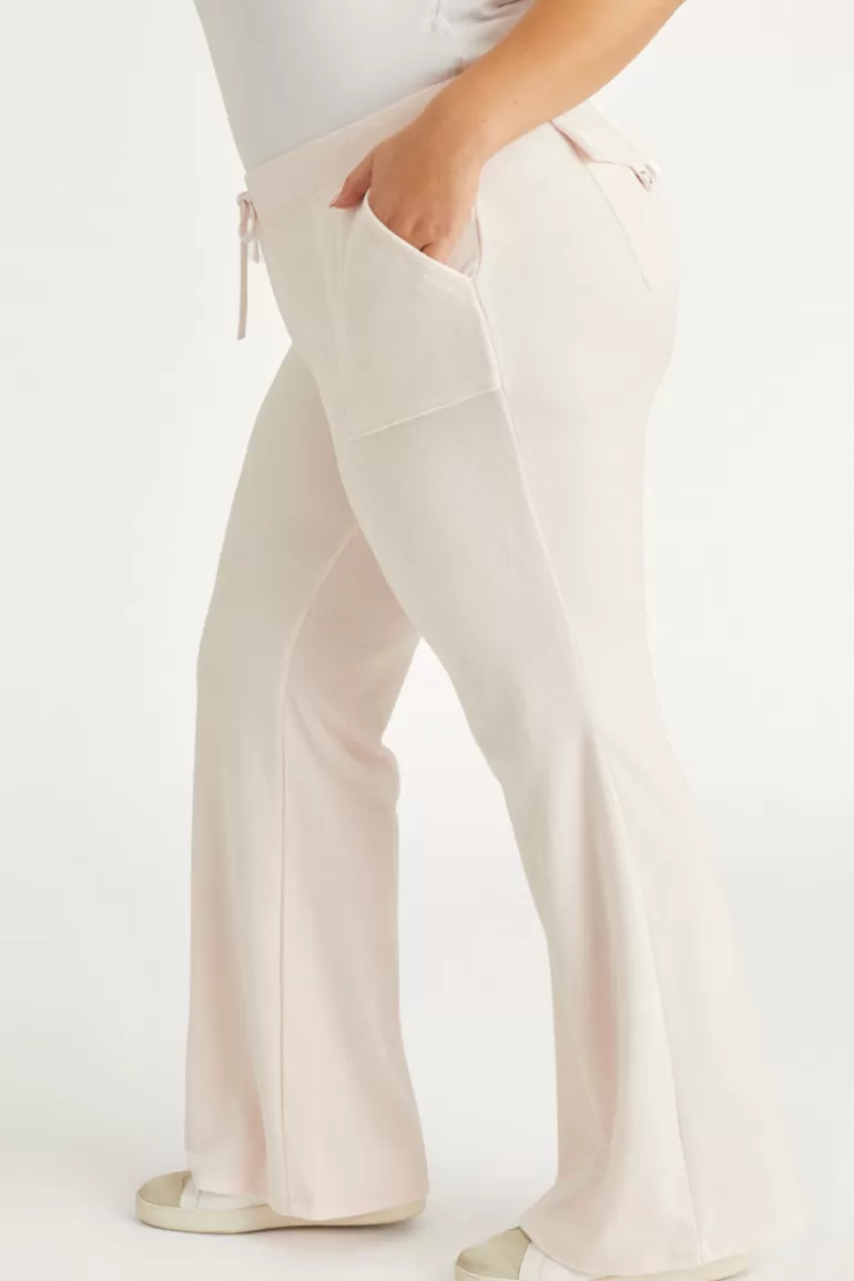 Plus-Size Hollywood Snap Pocket Träningsbyxor I Bomull I Velour | Juicy Couture Cheap