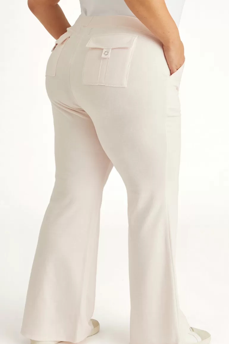 Plus-Size Hollywood Snap Pocket Träningsbyxor I Bomull I Velour | Juicy Couture Cheap