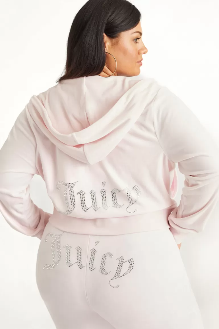 Plus-Size Og Big Bling Velour Hoodie | Juicy Couture Online