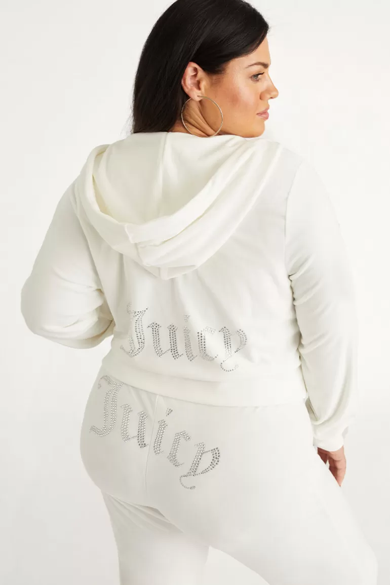 Plus-Size Og Big Bling Velour Hoodie | Juicy Couture Outlet