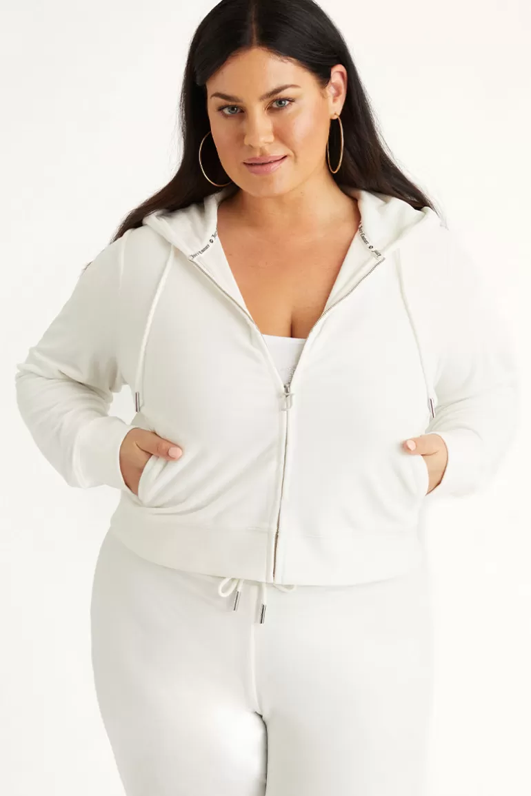 Plus-Size Og Big Bling Velour Hoodie | Juicy Couture Outlet
