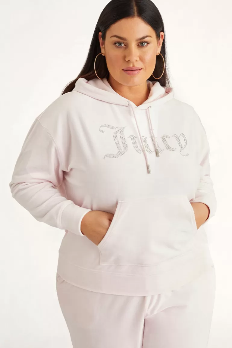 Plus-Size Oversized Bling Big Velour Hoodie | Juicy Couture Cheap
