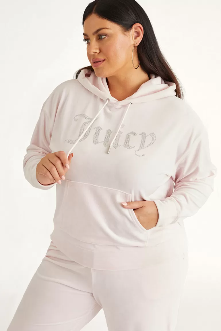 Plus-Size Oversized Bling Big Velour Hoodie | Juicy Couture Cheap