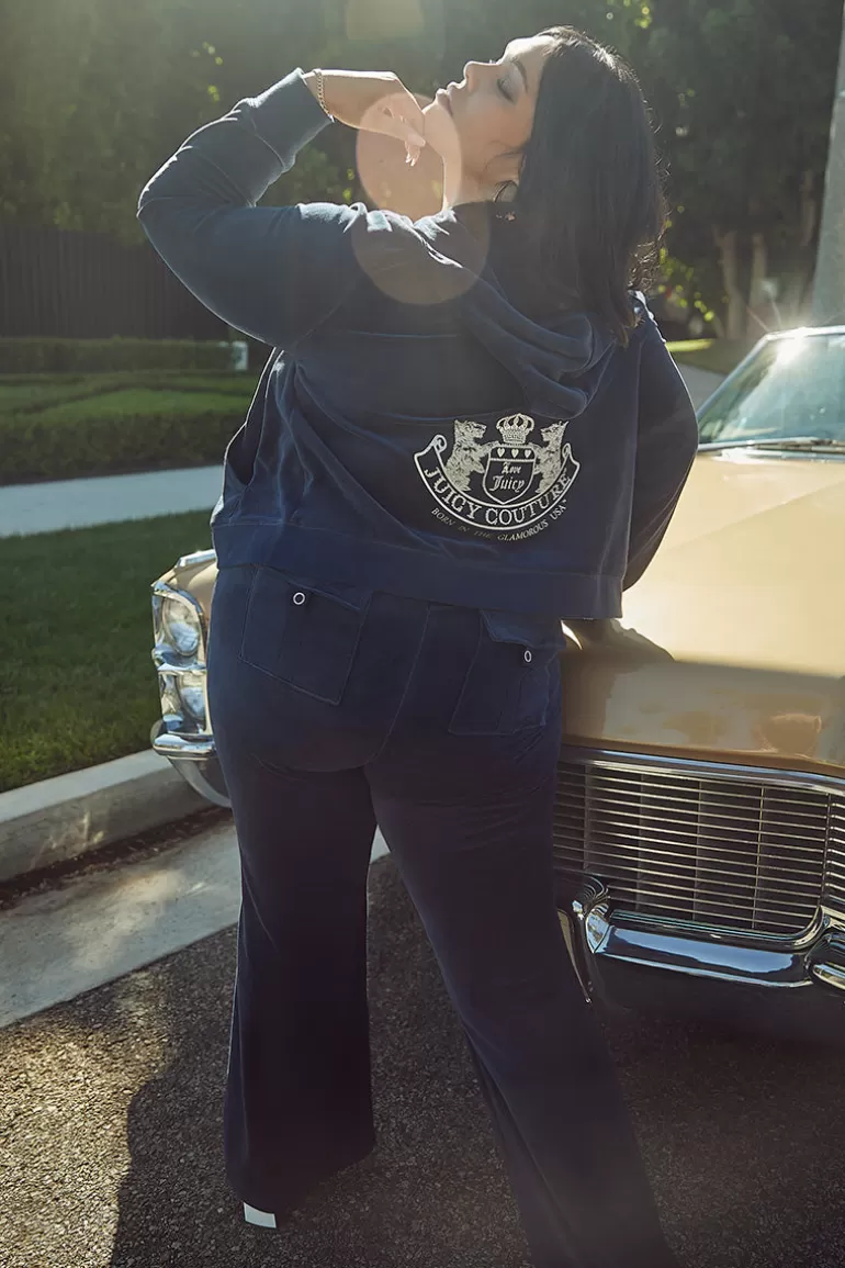 Plus-Size Scottie Cotton Velour Hoodie | Juicy Couture Best Sale