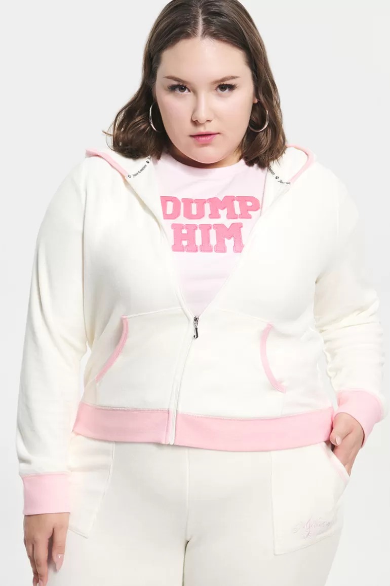 Plus-Size Sweetheart Cotton Velour Hoodie | Juicy Couture Fashion